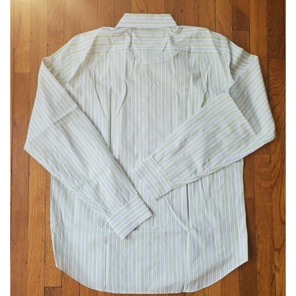 J.Crew Mens Large‎ Tailored Fit Striped Button Up Long Sleeve Multicolor Shirt - Picture 4 of 4